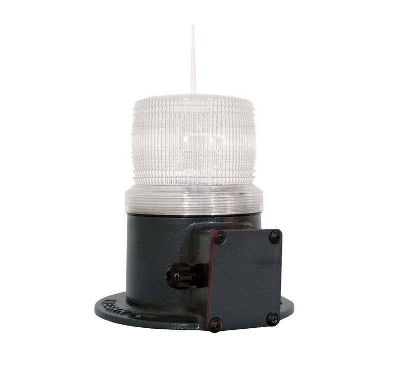Ø110 UÇAK İKAZ LAMBA LED KIRMIZI YEDEKLİ ALUMİNYUM MS 1350.12-60VDC - 1