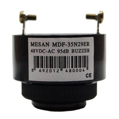 Ø28 PANO MONTAJ BUZZER KESİK SES TERMİNAL & VİDA MS 1203.48VAC-DC - 2