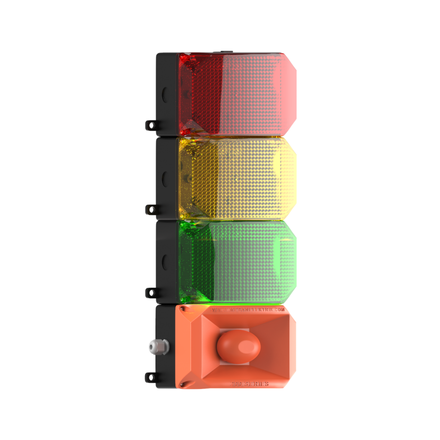 3 KAT KÜP LED MULTİFONKSİYON 43 SES SİREN MS 224.1.3.2.110-220VAC - 1
