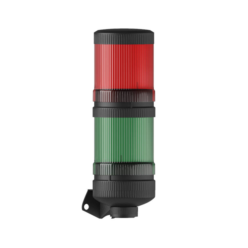 Ø70 2 KAT IŞIKLI KOLON MULTİ LED BUZZER DUVAR MONTAJ MS 4035.1.2.12-24VAC/DC - 1