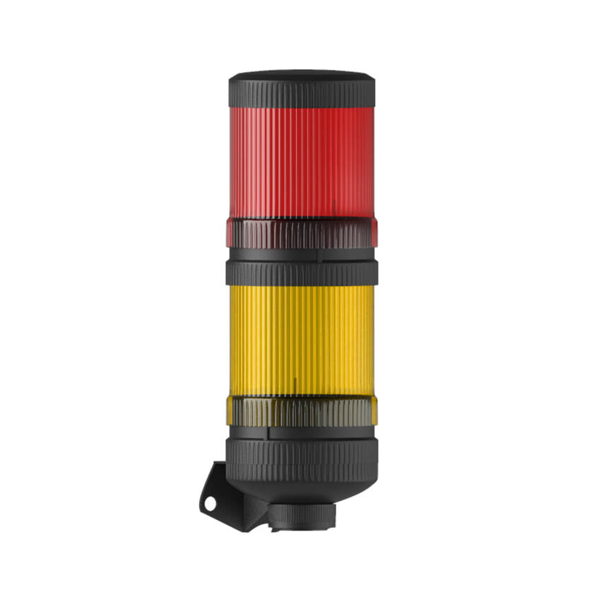 Ø70 2 KAT IŞIKLI KOLON MULTİ LED BUZZER DUVAR MONTAJ MS 4035.1.3.12-24VAC/DC - 1
