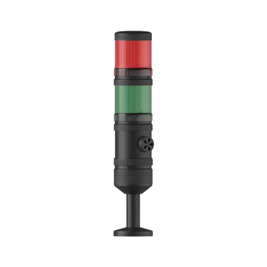Ø70 2 KAT IŞIKLI KOLON MULTİ LED BUZZER TÜP MONTAJ MS 454.1.2.12-24VAC/DC - 1