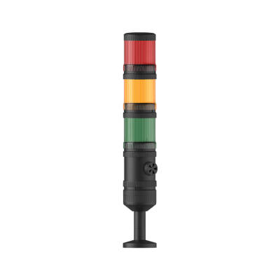 Ø70 3 KAT IŞIKLI KOLON MULTİ LED BUZZER TÜP MONTAJ MS 4001.1.3.2.12-24VAC/DC - 1