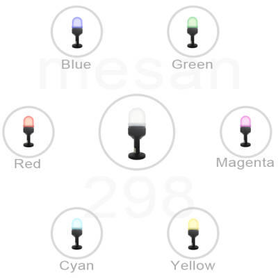 Ø70 RGB LED IŞIKLI KOLON KONTAK TİP BUZZER TÜP MONTAJ MS 293.12-24VAC/DC - 2