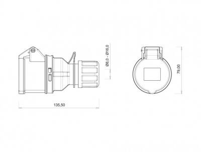 Bemis BC1-1504-2312 CEE Norm 4x16A Uzatma Priz - 2