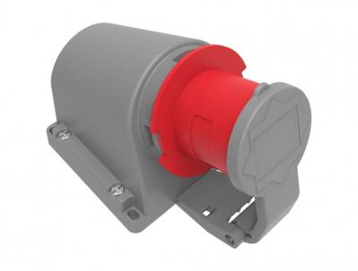 Bemis BC1-1505-2235 CEE Norm 5x16A 90 Derece Eğik Duvar Fiş (Yaylı Kapaklı) - 1