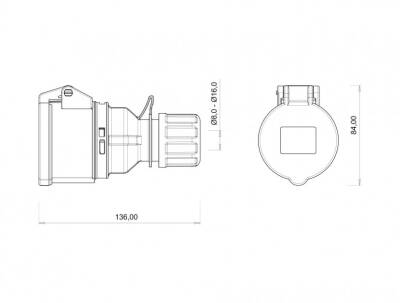 Bemis BC1-1505-2312 CEE Norm 5x16A Uzatma Priz - 2