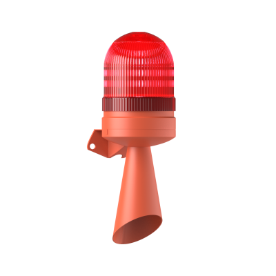 LED FLAŞÖR 2 SES BORULU ELEKTRONİK SİREN MS 5826.1.110-220VAC - 1