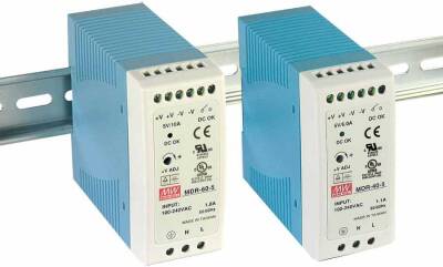 Mean Well MDR-040-05 40w 5V DC DIN Ray Montaj - 1