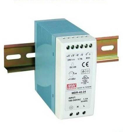Mean Well MDR-040-24 40w 24V DC DIN Ray Montaj - 1