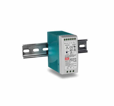 Mean Well MDR-060-24 60w 24V DC DIN Ray Montaj - 1
